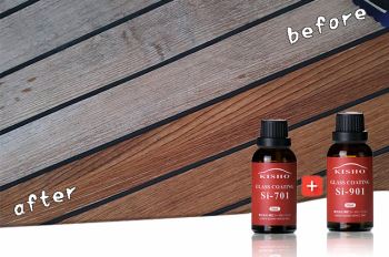 Revêtement en verre de plancher en bois